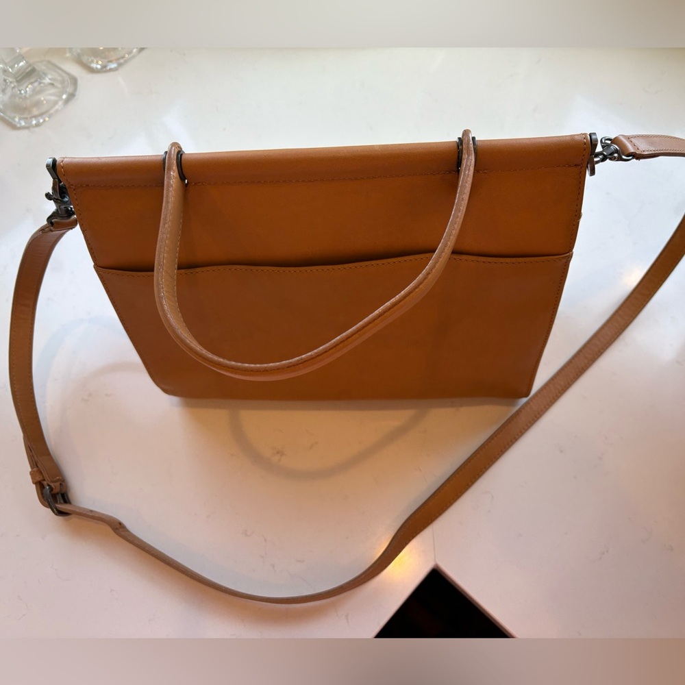 Vintage Coach Whitney Bag Tan Leather Classic Women's Baby Brief